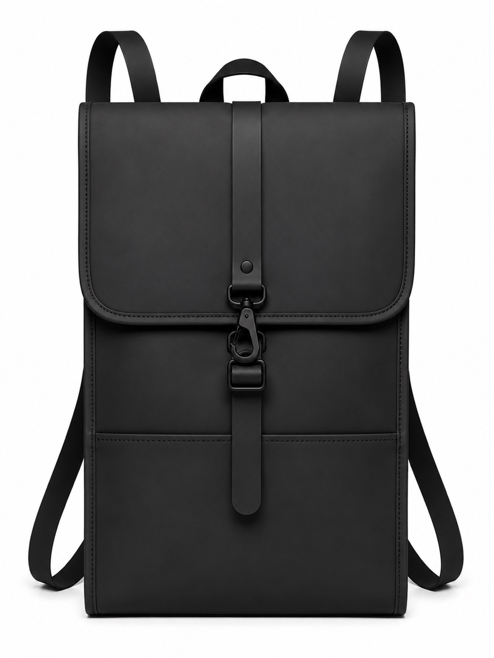 Rains Backpack Mini W3 Black Waterproof Minimalist Scandinavian Backpack NWT